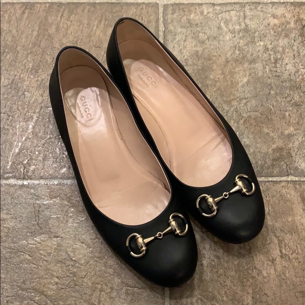 Gucci Black Flats